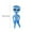 Blue_0B, variant on VOTRUDI 5ft Tall Inflatable Alien Halloween Decoration for Themed Parties - PVC Outdoor Advertising Prop for Bars and Big Game Events