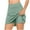 Mint Green, variant on Short Leggings for Women With Pockets Under $10 Fashion Solid Color Fake Two Piece Yoga Pants 3/4 Shorts