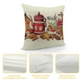 thumbnail image 4 of COMIO Gingerbread Cafe Lumbar Throw Pillow Cover, Winter Xmas Holiday Cushion Case Decoration for Sofa Couch, 4 of 5