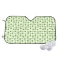 thumbnail image 2 of Picia Green Avocado Curved Windshield Sunshade Accordion Folding Style Auto Shade for Car Truck SUV Van Blocks UV Ray Sun Visor Protector -Medium, 2 of 7