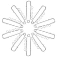 thumbnail image 3 of 10pcs Brooch Findings Safety Pin Needles with Holes Multi-use Metal Pin Brooch for DIY, 3 of 5