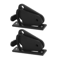Masteelf 2 Sets Mop Hooks Sliding Door Lock Closet Door Lock Travel Baby 7X1.5CM Black