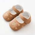 thumbnail image 2 of Otqutp Baby Girls Closed Toe Leather Sandals Toddler Soft Sole Slip On First Walking Summer Shoes Light Comfy Sandals, 2 of 4