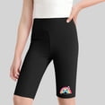 thumbnail image 2 of Favoffer Big Kid Girls Shorts Summer Thin High Waist Rainbow Print Yoga Pants Five Inch Tight Sports Leggings Casual Active Bottoms Daily Home Outdoor Play Sizes 4-13Y, 2 of 7