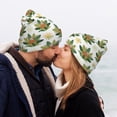 thumbnail image 5 of Lsque Sloth Sitting Tropical Leaves Pattern Knitted Beanie, Unisex Winter Hat, Knit Hat Winter Beanies Thick Fisherman Beanies Cuffed Plain Skull Caps, 5 of 6