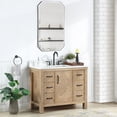 thumbnail image 4 of Javier 42" Bath Vanity in Spruce Antique Brown with White Grain Composite Stone, 4 of 18