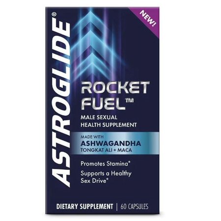 Rocket Fuel Male Sexual Health Supplement 60ct Support Stamina, Libido, Sex Drive & Energy - Made with Ashwagandha & Tongkat Ali