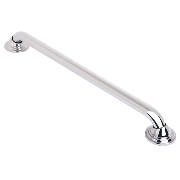 Decorative Shower Grab Bar-24" Polished Stainless Steel Bathroom Grab Bars for Seniors-Non-Slip Handicap Safety Bar, Bathroom Bars for Elderly, Wall Handle Secure Grip & Home Care Accessories