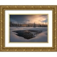 thumbnail image 1 of Dyar, Ryan 18x14 Gold Ornate Wood Framed with Double Matting Museum Art Print Titled - A Chill in the Air, 1 of 4