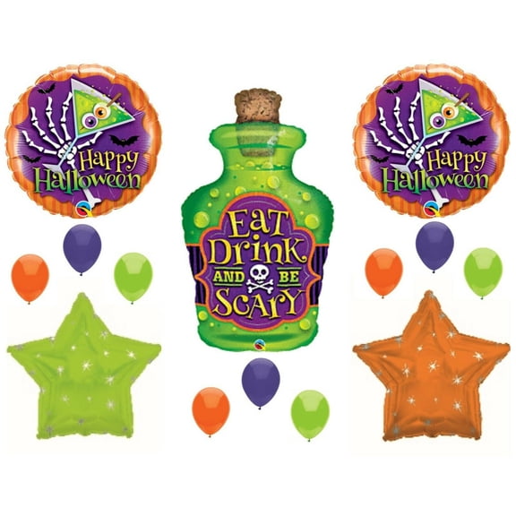 Halloween Magic Potion Eat Drink Be Scary Party Balloons Decorations Spells Witch