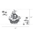 thumbnail image 2 of Monkey Pirate Ship Wall Decal with Two Monkey Decals Set, 2 of 2