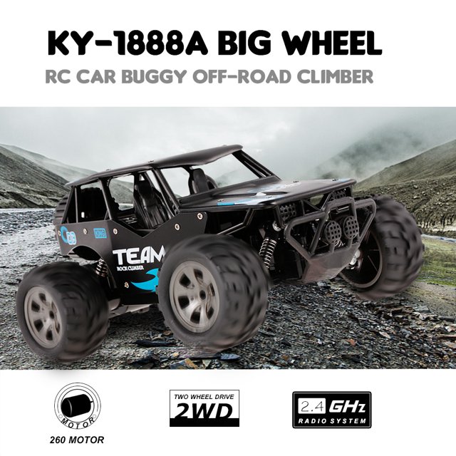 KY-1888A 2.4GHz 1/18 2WD Big Wheel RC Car Off-Road King