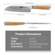thumbnail image 2 of Cuchillo de Cocina Santoku HOSHANHO Damasco 18 cm Madera de Olivo, 2 of 7