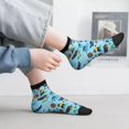 thumbnail image 2 of Fuzoiu Animal Pirate Print Adult Socks, Crew Moisture-wicking Socks, Unisex Cushion Crew Socks,Casual Sports Ankle Socks, 2 of 7