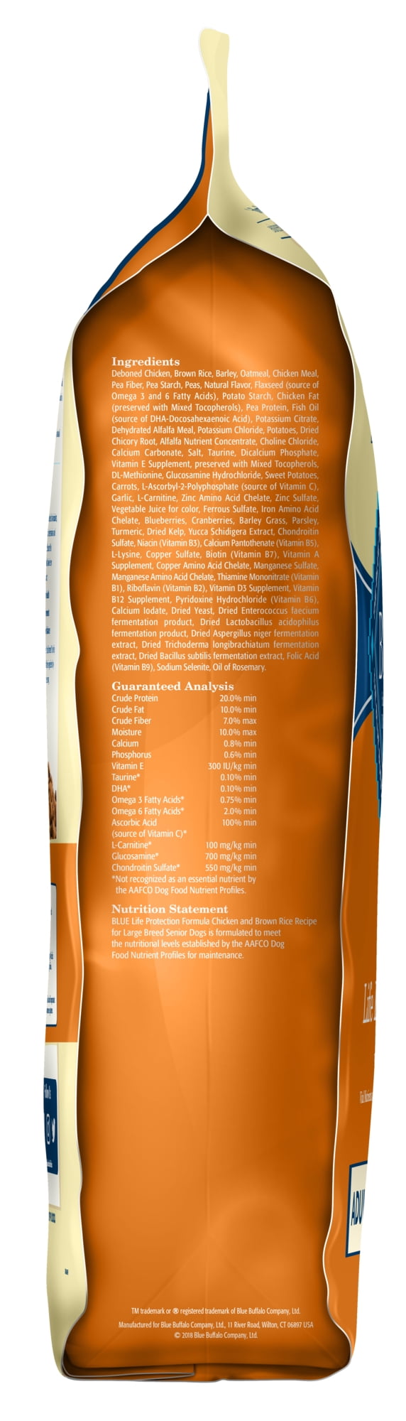 blue buffalo dog food senior large breed