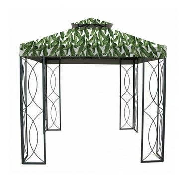 Garden Winds Replacement Canopy Top Cover for the Garden Treasures 8' x 8' Gazebo -Standard 350 - Palm