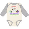 thumbnail image 3 of Inktastic I Want a Unicorn for Christmas with Presents Boys or Girls Long Sleeve Baby Bodysuit, 3 of 5