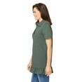 thumbnail image 3 of Woman Within Plus Size Short Sleeve Ruffle Hem Polo Tunic, 3 of 3