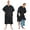 Black S/M, variant on Catalonia Surf Swimming Poncho Changing Towel Robe,Quick Dry Microfiber Changing Robe with Opening Front Pocket and Hood for Outdoor Indoor Unisex