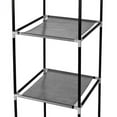 thumbnail image 5 of 64" Black Portable Closet Organizer with 6 Shelves - Dustproof Wardrobe Storage Rack, 5 of 9
