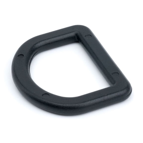 100 - Country Brook Design® 1 inch Black Plastic D-Rings