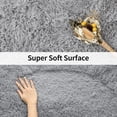 thumbnail image 3 of Alfombra Merelax Soft Fluffy para sala de estar y dormitorio, color gris, 3 of 7