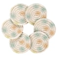 thumbnail image 5 of Simple Fireworks Pattern 4in Bar Coasters Set of 6 with Storage Rack Durable Heat Resistant, 5 of 7