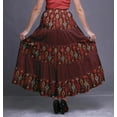 thumbnail image 3 of Bimba Jupes Imprimées pour Femmes Longues Jupe en Coton à 5 Niveaux Vêtements Boho, 3 of 5