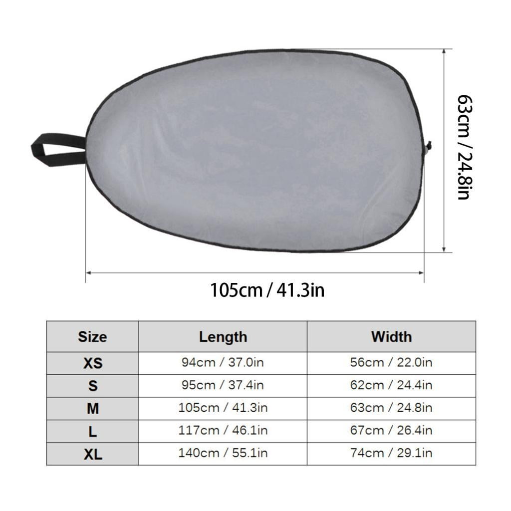 QccHieUs Waterproof Adjustable Breathable Kayak Cockpit Cover Accessories M Gray