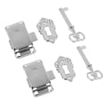 thumbnail image 2 of Bgsha 2 Set Drawer Lock With Key Antique Small Box Cabinet Door Locks Furniture, 2 of 9
