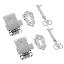 2 Set Drawer Lock With Key Antique Small Box Cabinet Door Locks Furniture