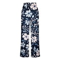 thumbnail image 5 of Xdegoge Vintage Floral Wide Leg Jeans for Women High Waisted Relaxed Fit Botanical Print Denim Trousers Flattering Stretch Pants Office Work Vacation Everyday Outfits, 5 of 6