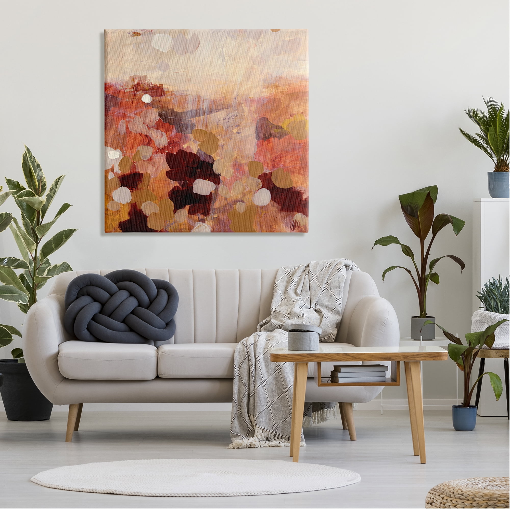Stupell Industries Desert Landscape Abstraction Abstract Painting Gallery Wrapped Canvas Print Wall Art, 36 x 36