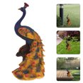 thumbnail image 4 of Escena de artesanía de resina, adorno de pavo real, lámpara de jardín de pavo real, decoración de pavo real, estatua pequeña de pavo real, 4 of 8
