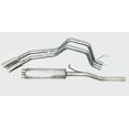 thumbnail image 1 of Gibson Exhaust Exhaust System Kit 69136 Dual Sport Cat Back System; Stainless Steel; With Muffler; 3 Inch To 2-1/2 Inch Pipe Diameter; Single Exhaust With Dual Exit; Behind Rear Tire Exit, 1 of 3
