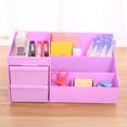 thumbnail image 3 of Caja de almacenamiento de cosméticos, cajón de maquillaje, joyería de múltiples capas, organizadores de escritorio para niñas (púrpura), 1 ud., 3 of 3