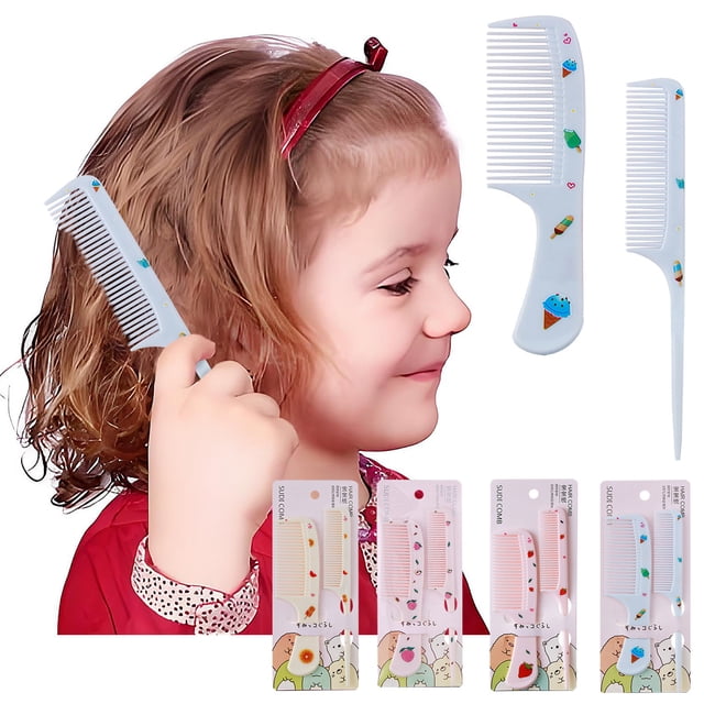 mtvxesu Hair Combs, 2PCS Stylish Combs Short Combs and Pointed Tail Combs Darling Combs Children's Combs Sporing Comb Hair Stylist Tail Comb Children's Ridge Colored Fine Hair Comb Discount
