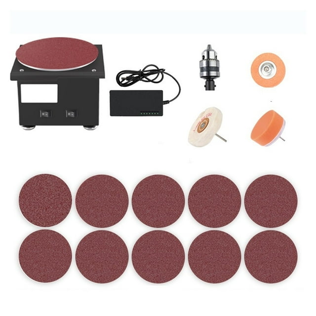 Mini Electric Belt Sander DIY High-Speed Sand Disc Machine Multifunction Desktop Grinding Machine Polishing woodworking tool ,Wide Use