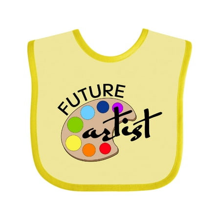 

Inktastic Future Artist with Paints Boys or Girls Baby Bib