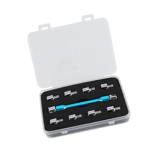 Motorcycle Spoke Tool Wrench Set for 5.0-6.8mm Spokes Metal Portable for Mechanics