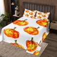 thumbnail image 2 of Pumpkin Decor Bedspread Set Thanksgiving Coverlet Set,Farmhouse Harvest Decor Quilt Set Queen,Farm Fall Decor Quilted Autumn Fall Decorations for Home, 2 of 5