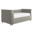 thumbnail image 6 of Max & Finn Valentina Upholstered Daybed with Trundle, Twin, Gray Velvet, 6 of 10