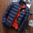 thumbnail image 2 of Men s Padded Coat Mid-length Thick Down Jacket Winter Warm Coat Fitted Fit -ys, 2 of 4