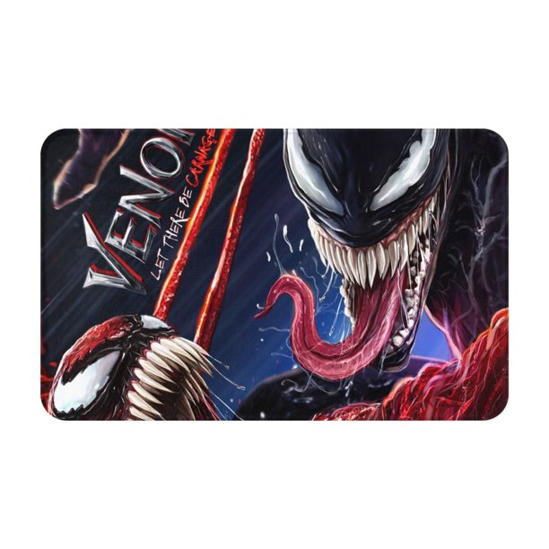 Alfombrilla de baño Venom, alfombrilla de cocina antideslizante, alfombra de baño, felpudo de entrada para niños, niñas, dormitorio infantil, decoración del hogar, alfombras de interior de 20 x 31,5
