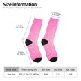 thumbnail image 2 of Fotbe Breast Cancer Pink Ribbons Awareness Calcetas Largas con Estampado para Hombre y Mujer – Calcetas de Compresión Transpirables y Elásticas, Viajar y Uso Diario Talla 5-11, 2 of 6