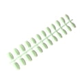 thumbnail image 2 of Vogacara 24 piezas de uñas postizas de ataúd resistentes a los arañazos de bailarina corta coloridas uñas acrílicas artificiales de color sólido DIY Juegos de manicura 4 verde matcha Vogacara CE011412-04, 2 of 4