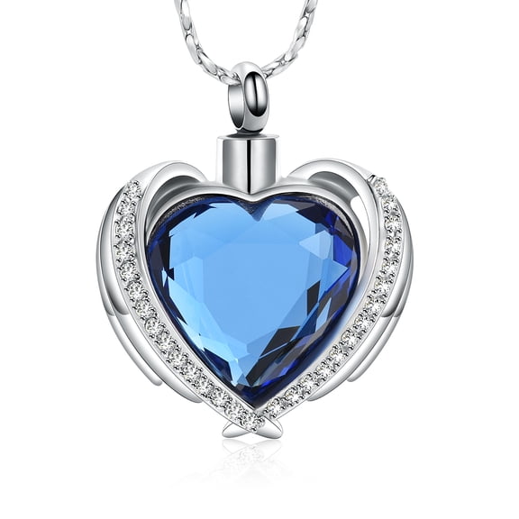 Simple Stone Heart Urn Pendant Cremation Jewelry for Ashes Keepsake Memory Necklace Memorial Jewelry