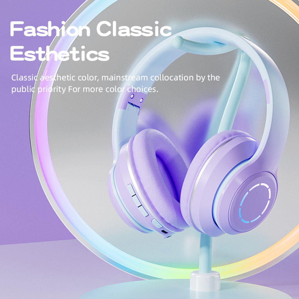 Docooler Kids Wireless Bluetooth Headphones, Pink photo 4