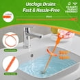 thumbnail image 2 of FRKSMD-4 Pack 25 Inch Drain Snake,Drain Clog Remover,Sink Snake for Sewer Kitchen Sink Bathroom Tub Toilet Clogged Drains Relief Cleaning Tool, 2 of 3