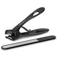 thumbnail image 1 of SZQHT Cortaúñas para uñas duras o uñas gruesas de los pies, cortaúñas de acero inoxidable resistente, cortaúñas para hombres mayores, adultos mayores (negro), 1 of 5